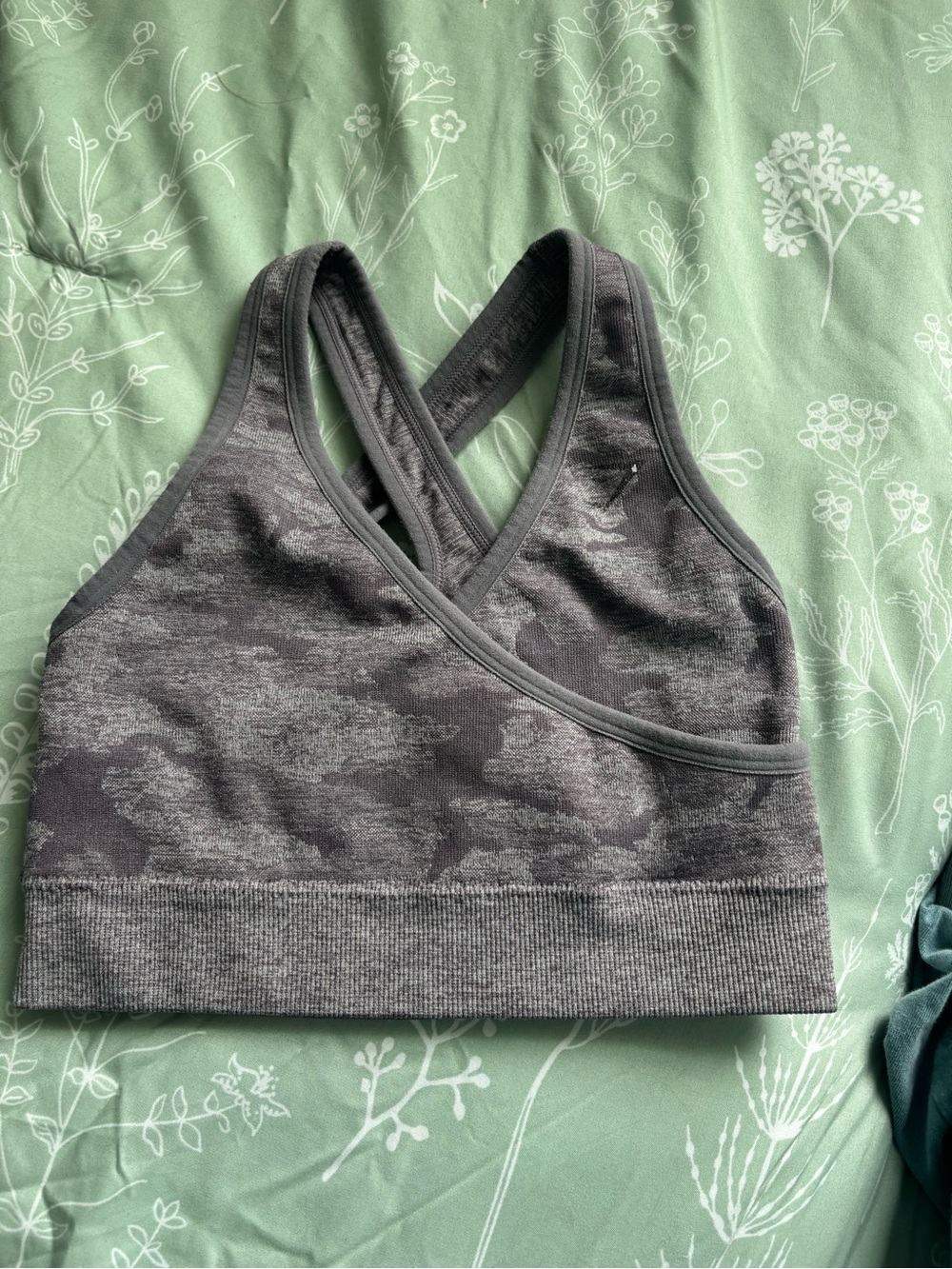 Gymshark Camo Cross-Back Sports Bra